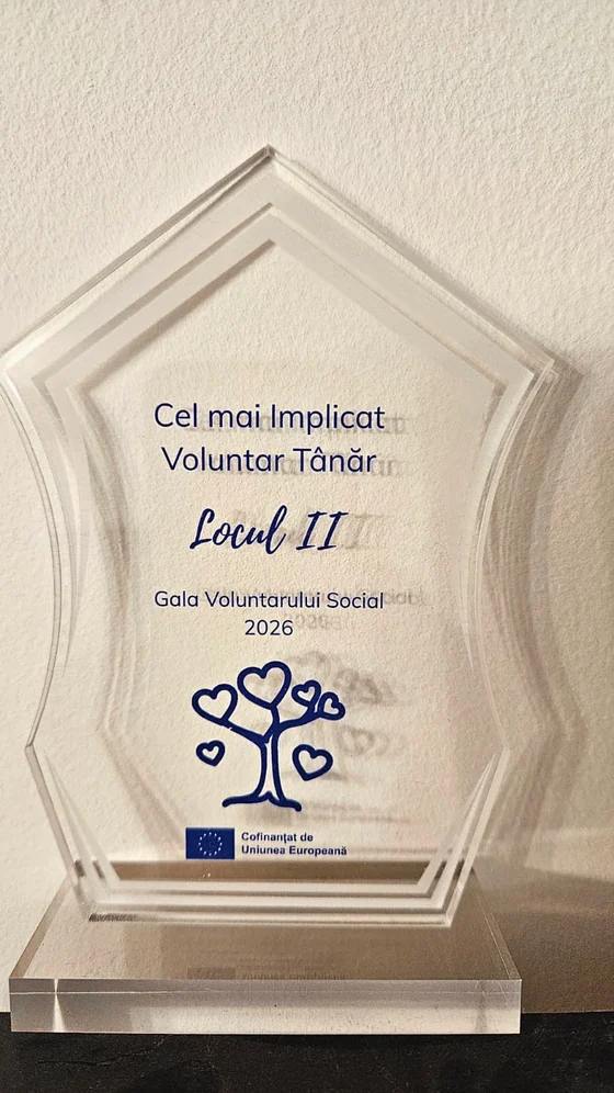 Plaque - Second Prize, Most Dedicated Volunteer, Nicholas Carstoiu