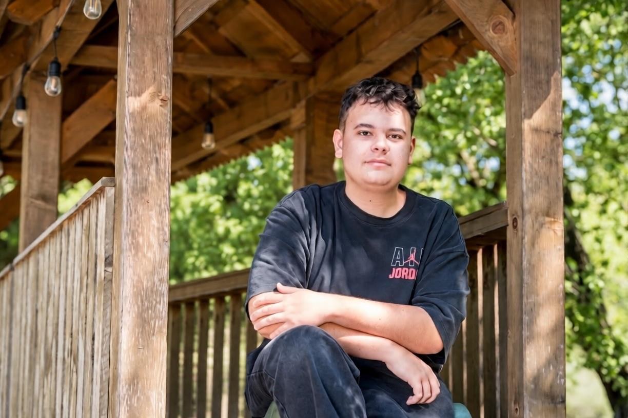Nicholas Carstoiu, Romanian youth leader, writer and student-athlete, outdoors
