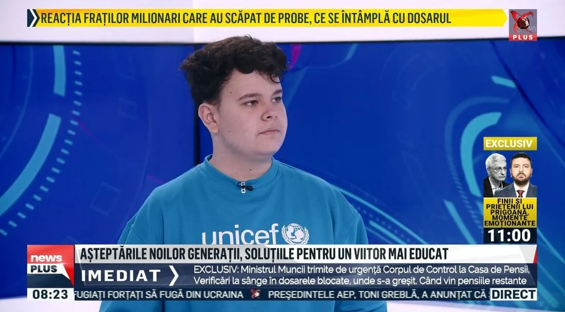 Nicholas at Realitatea Plus, November 2023