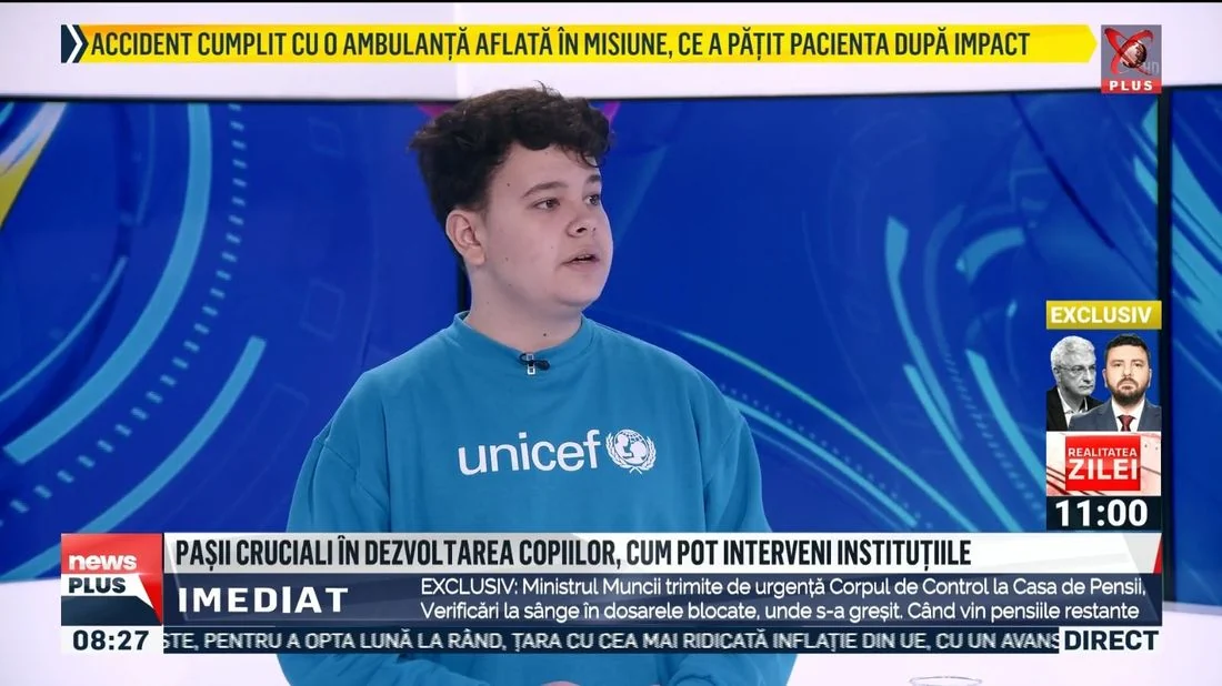 Nicholas at Realitatea Plus, November 2023