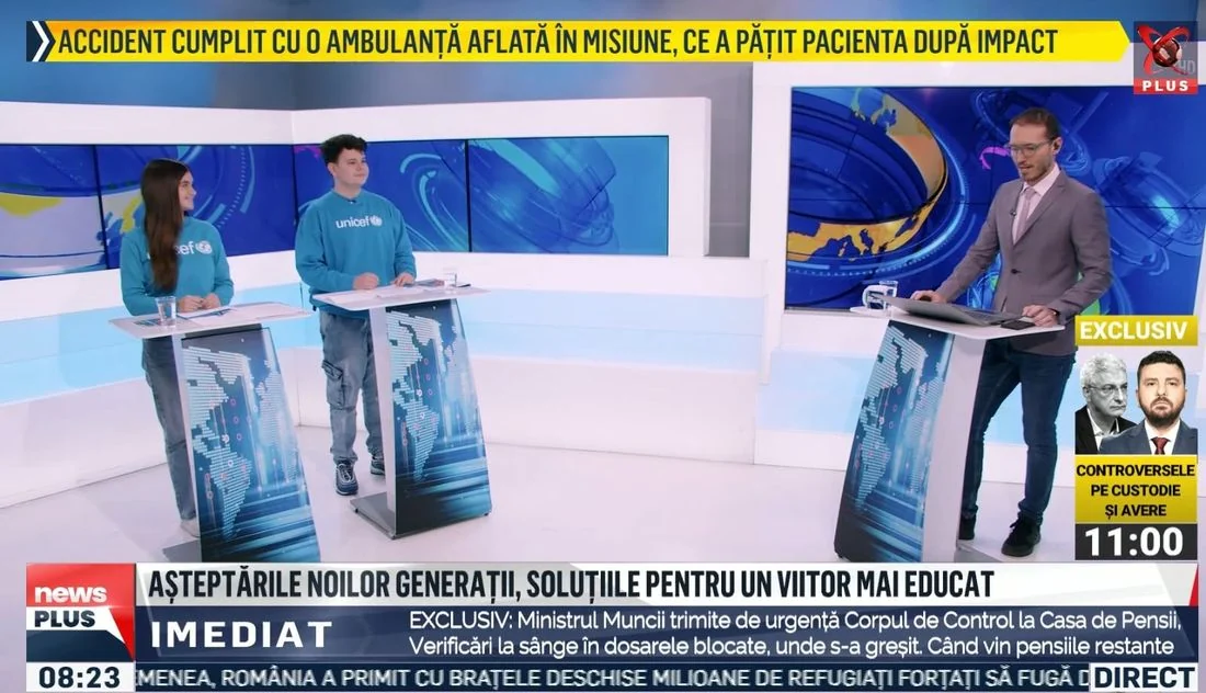 Nicholas at Realitatea Plus, November 2023