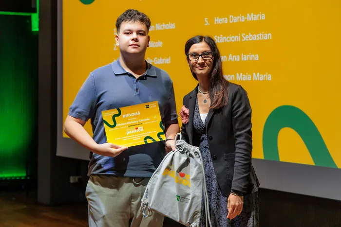 Nicholas Carstoiu - The award ceremony - Nicholas, first place